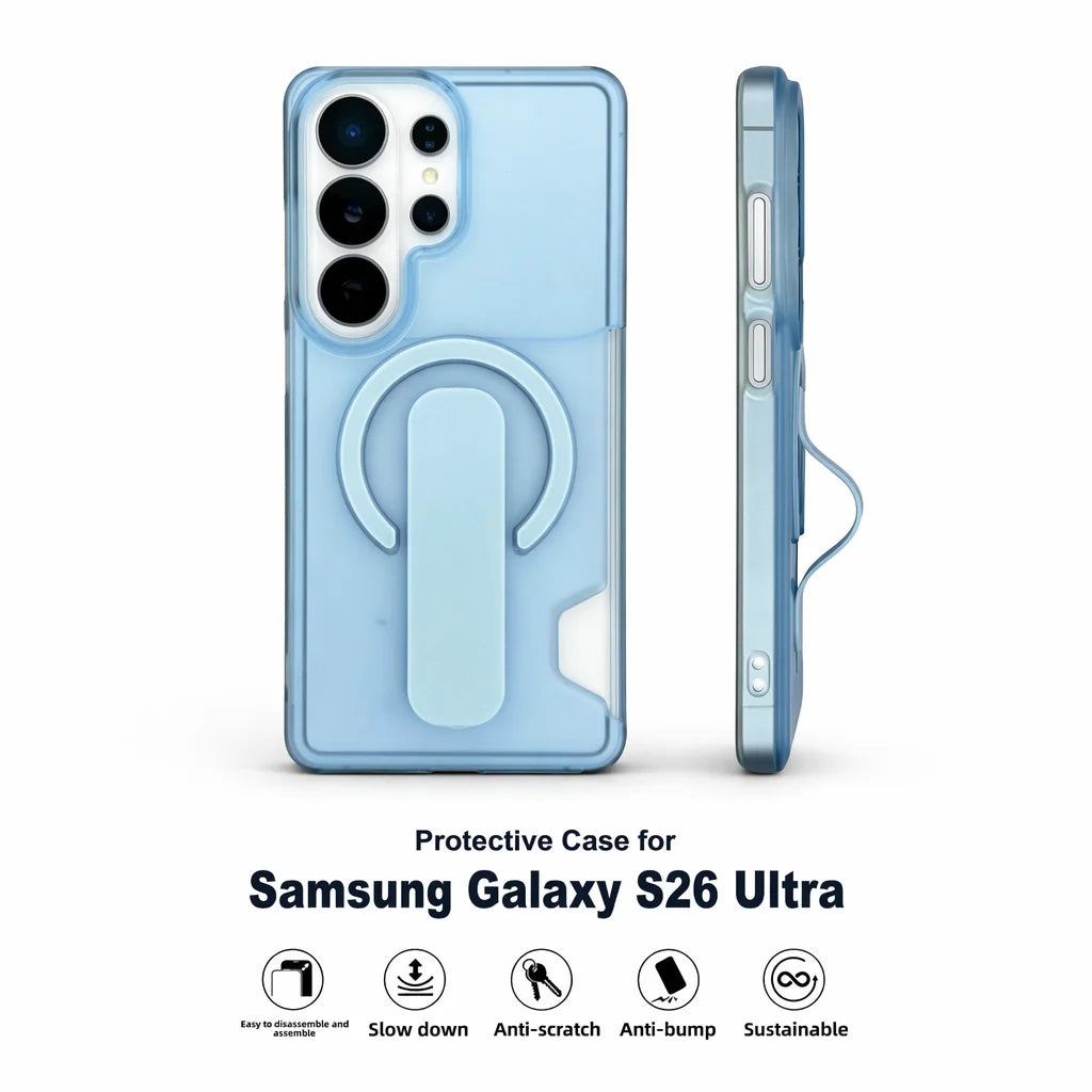 Magnetic Ring Matte Integrated Case for Samsung Galaxy