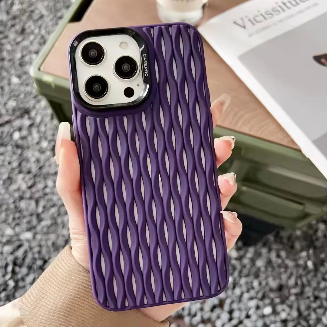 WeaveTouch TPU Case – Soft Touch Woven Design Cover for iPhone