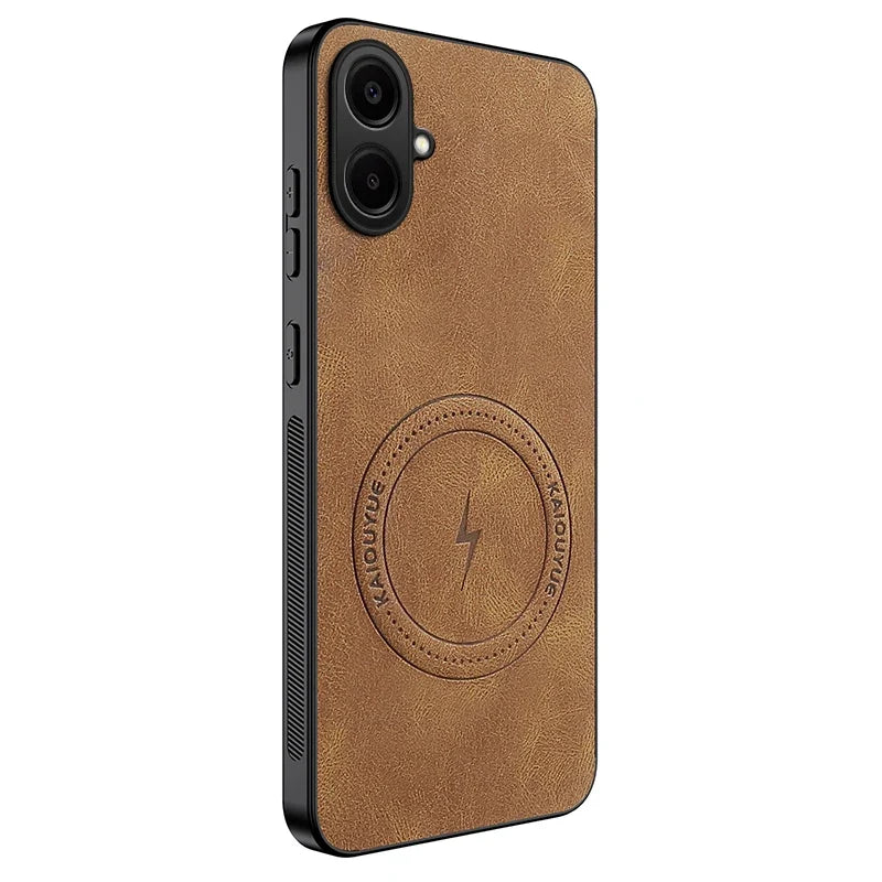 Premium Leather Case for Samsung Galaxy - Magnetic Charge