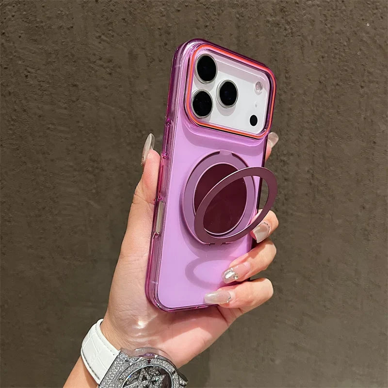Compass Magnetic Stand Phone Case for iPhone