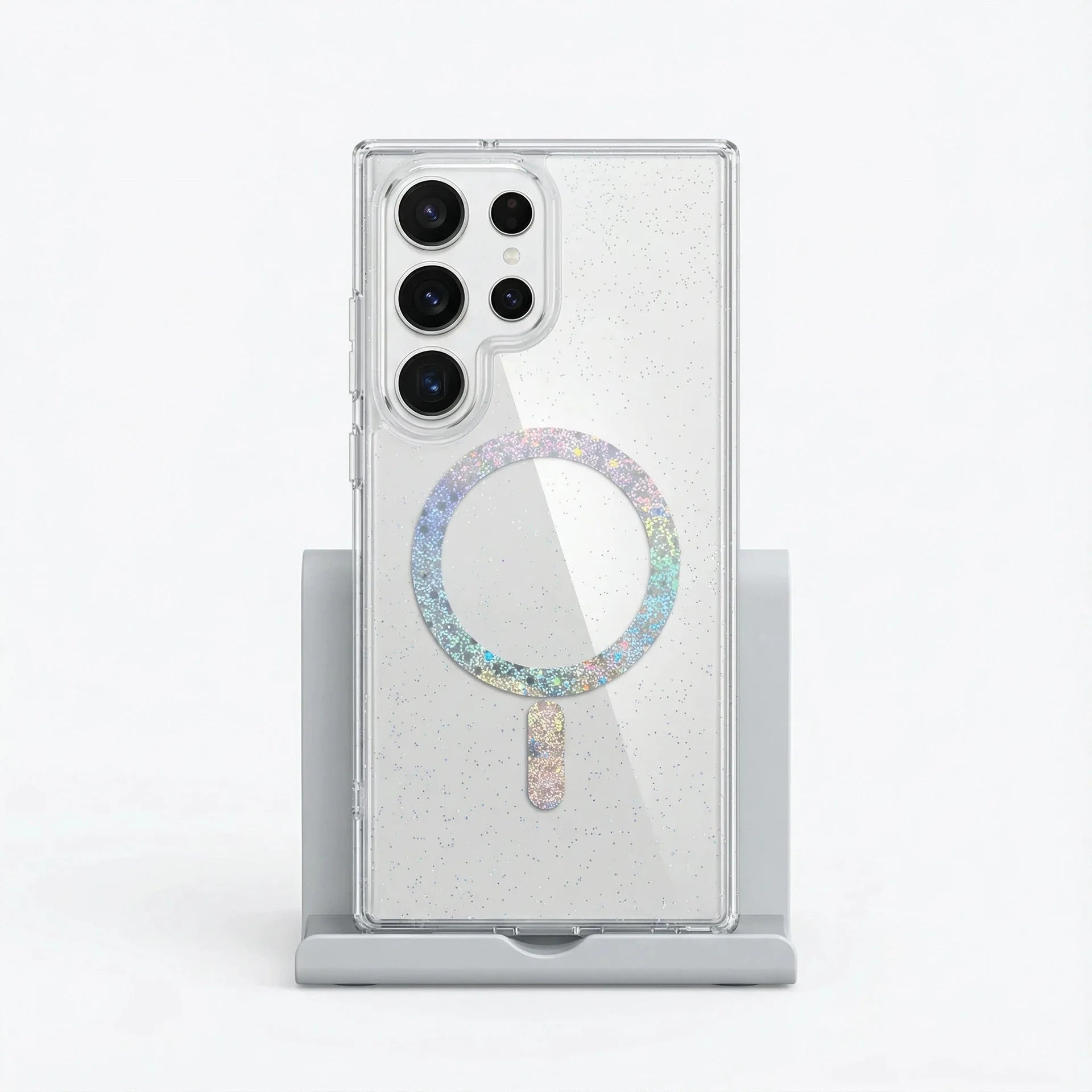 Laser Glitter Magnetic Ring Case for Samsung Galaxy
