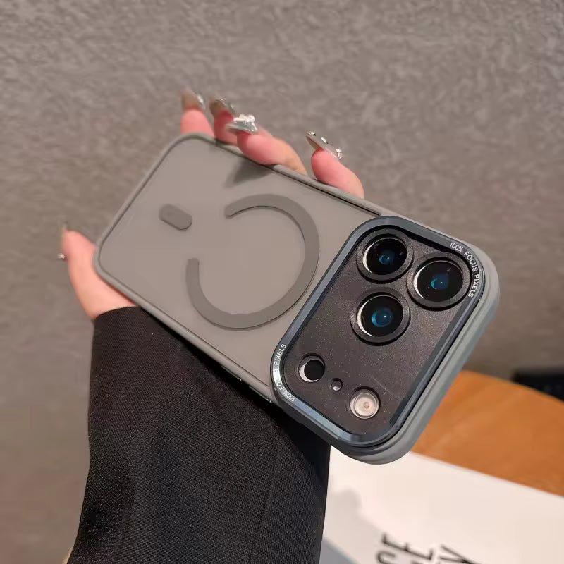 Magnetic Transparent Shockproof Case for iPhone