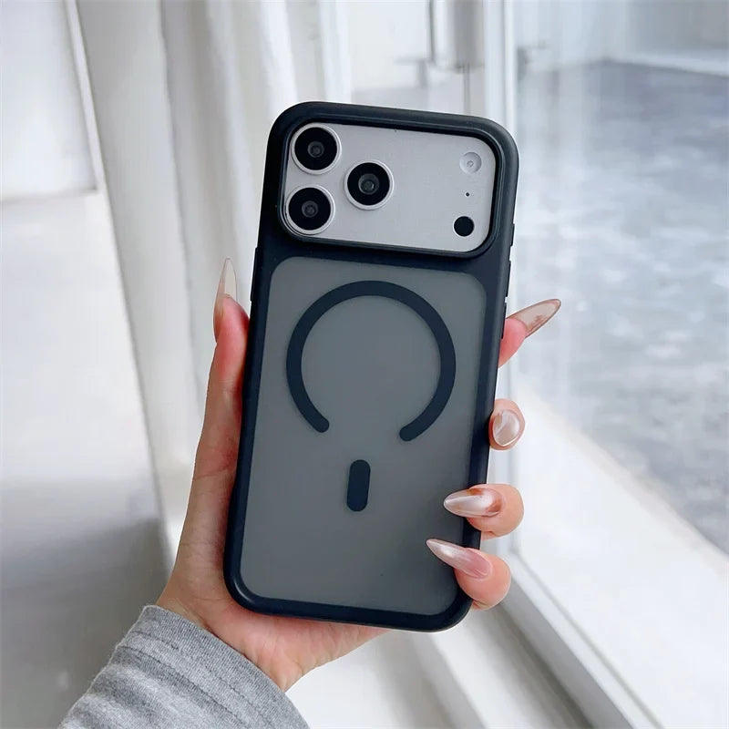 Matte Skin Feel Magnetic Case for iPhone