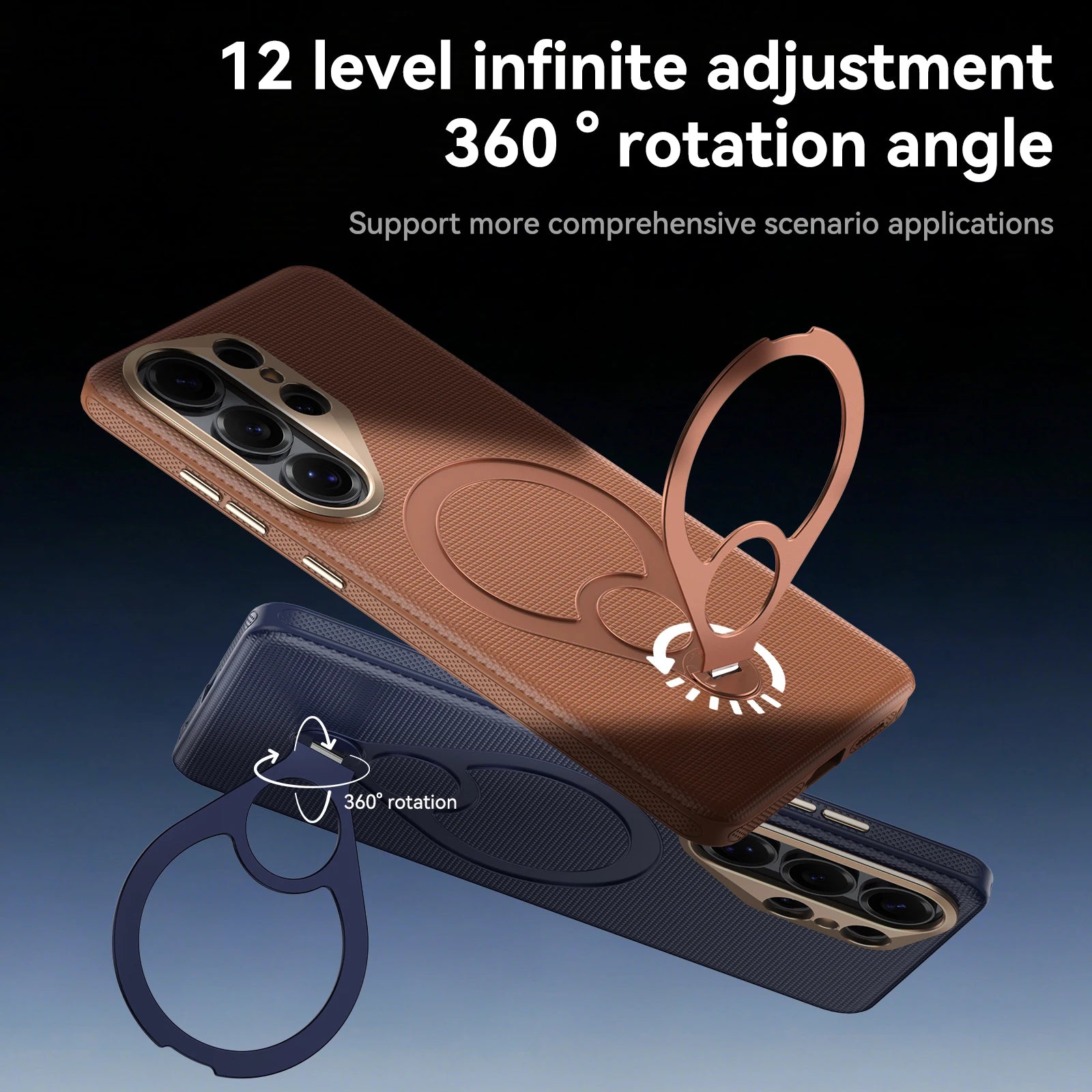 Luxurious and High-grade Wear-resistant Leather PC Magnetic Swinging