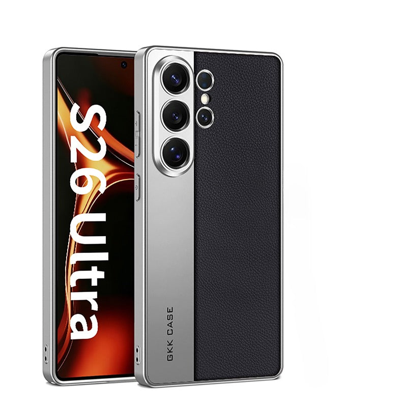 ElitePlated Luxury Leather Case – Ultra-Thin Shockproof Silicone Cover for Samsung Galaxy